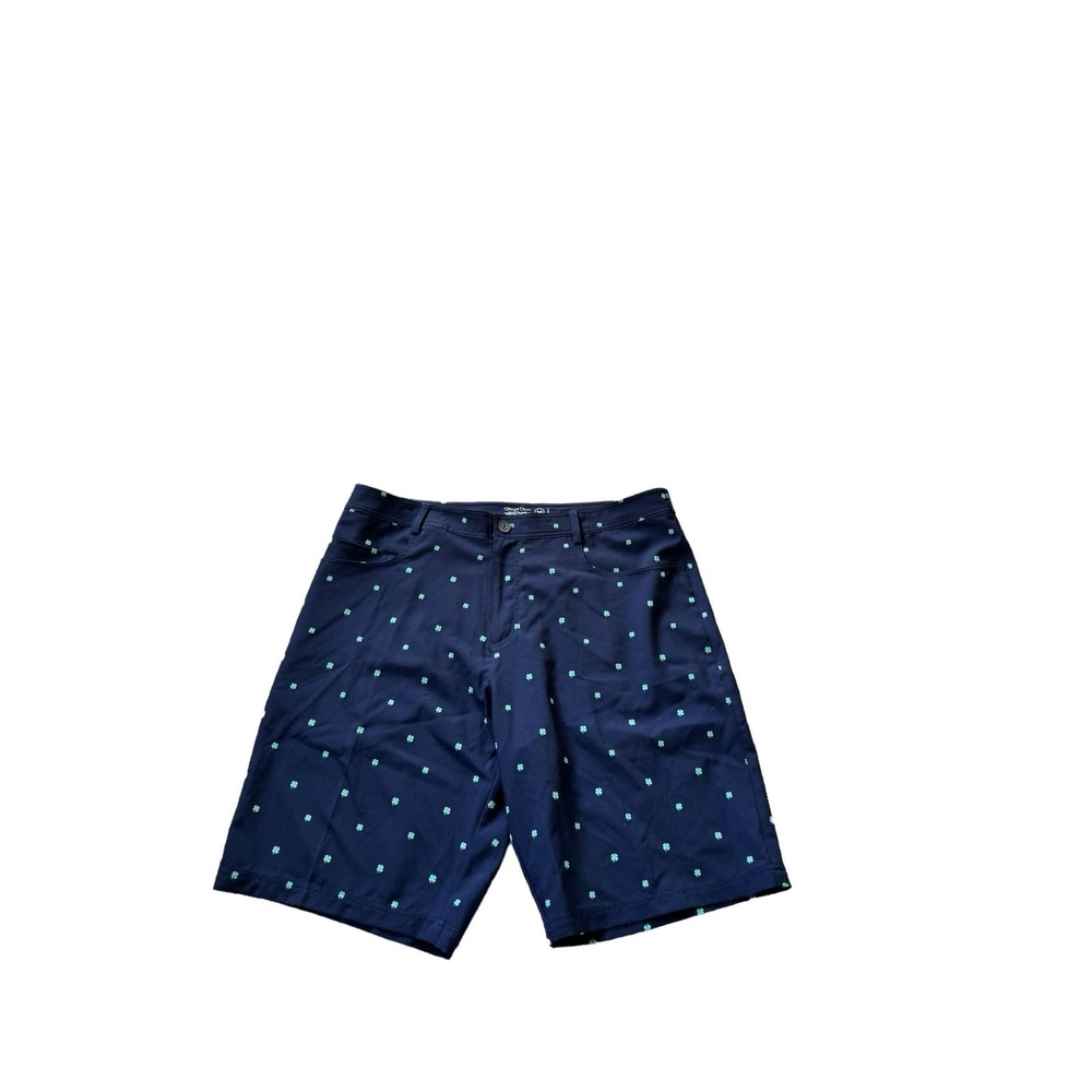 Straight Down Men's‎ Lucky Clovers Flat Front Golf Shorts Size 36